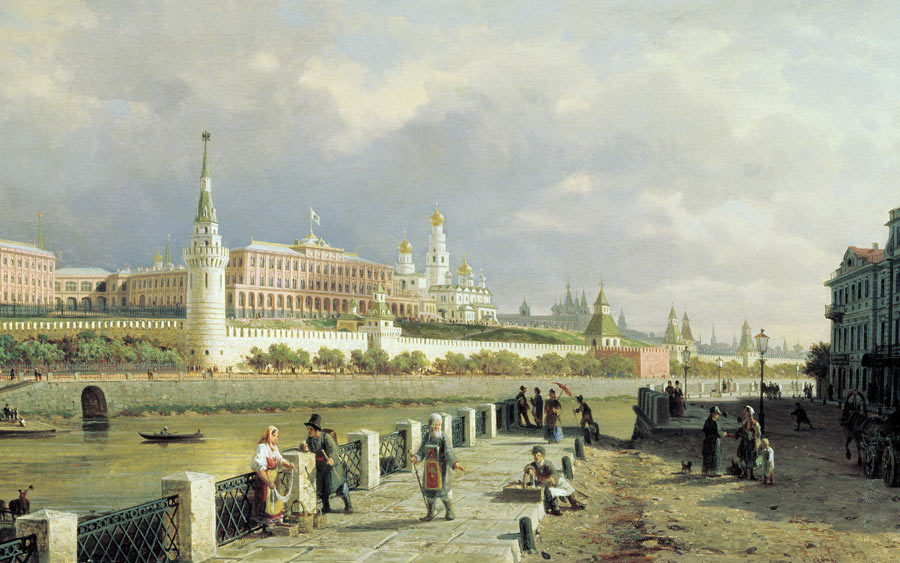 П Верещагин Вид Московского Кремля 1879 П Верещагин Вид Московского Кремля 1879